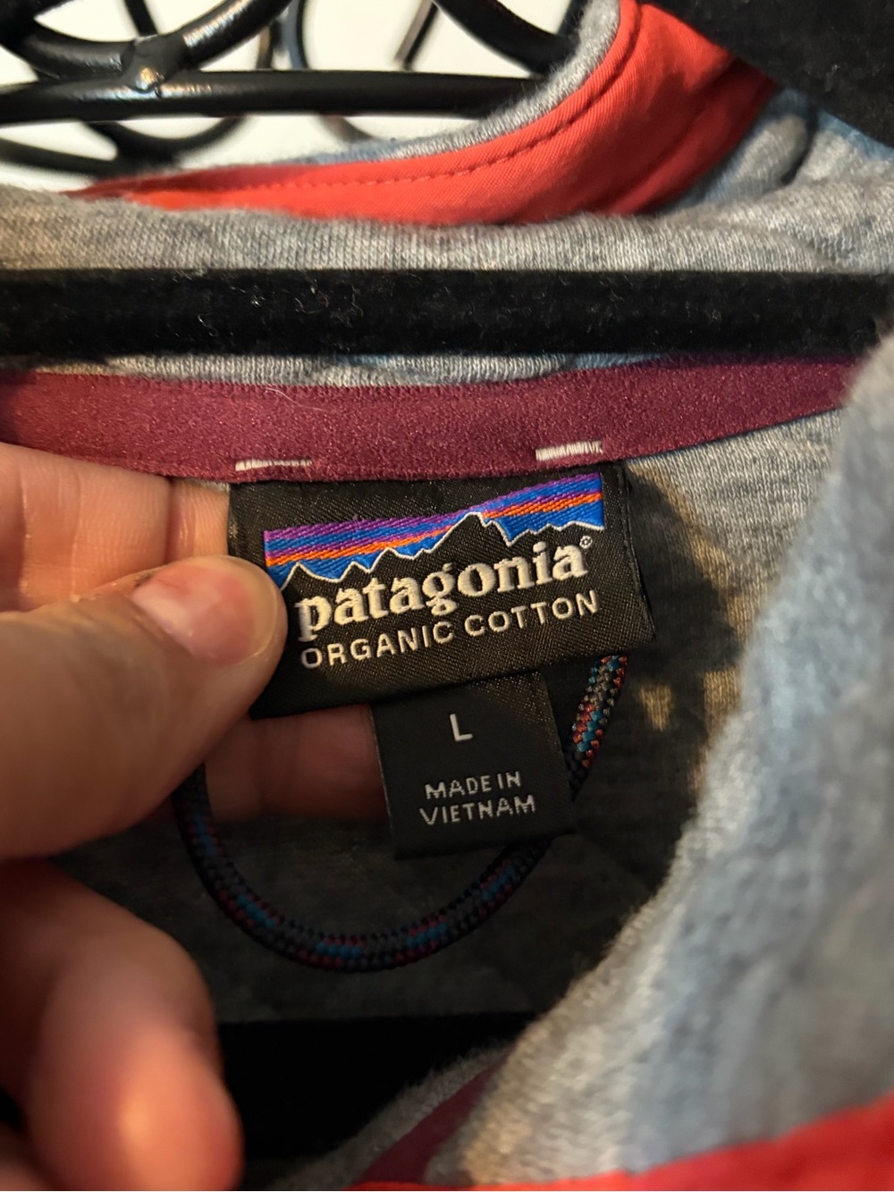 Patagonia Quilted Snap Pullover sweatshirt fleece top Light Gray women’s large - Picture 5 of 13